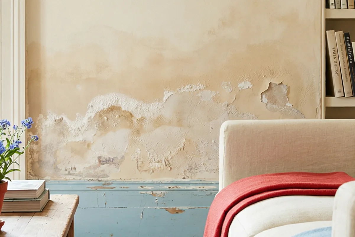 Caso de zócalo con salitre y humedad ascendente