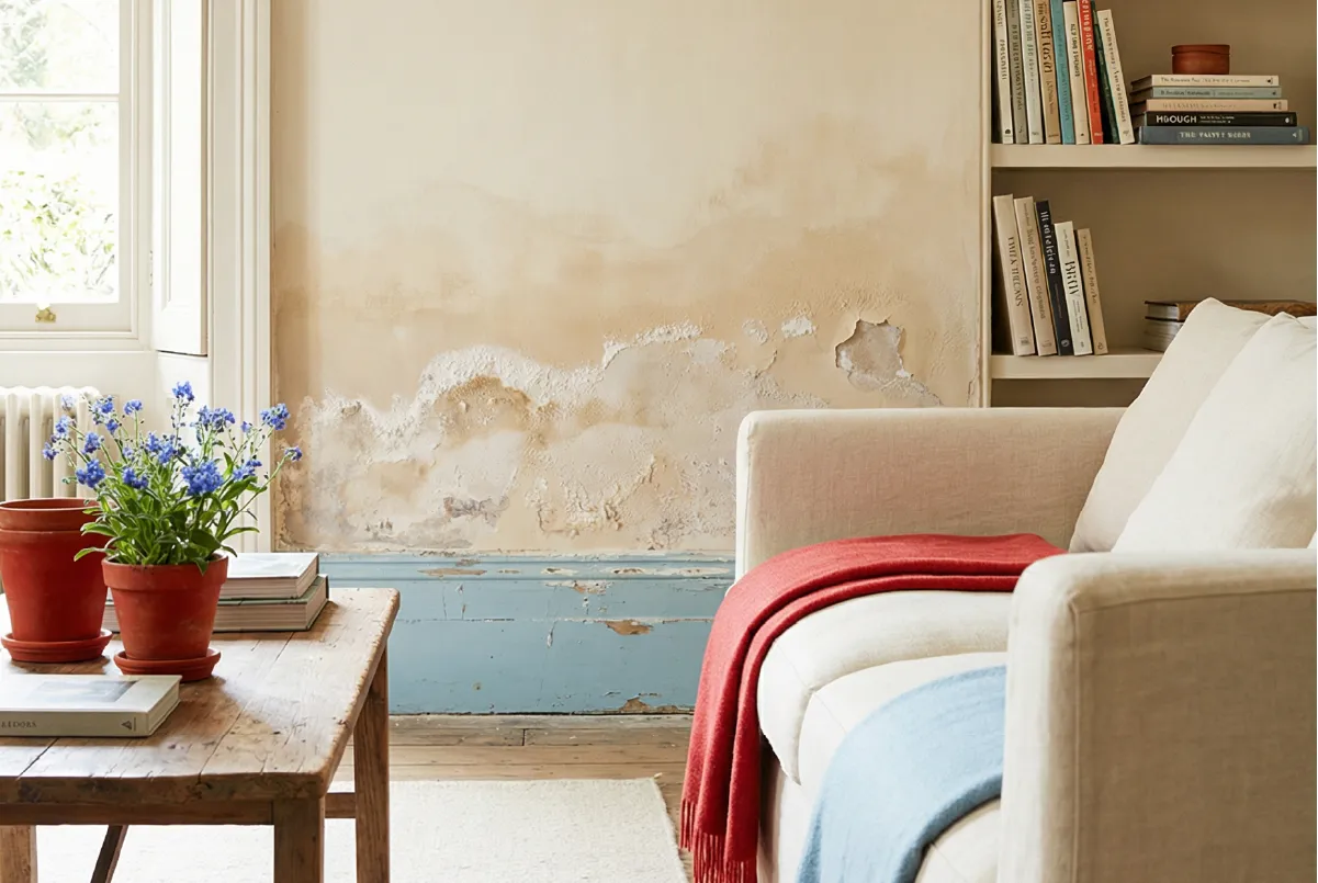 Humedad por capilaridad en pared interior