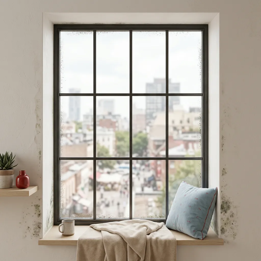 Moho en dormitorio y pared